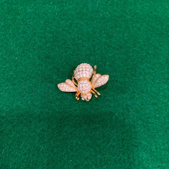 Vintage Joan Rivers Classic Crystal And Gold Tone Brooch / Pin - Picture 11 of 14